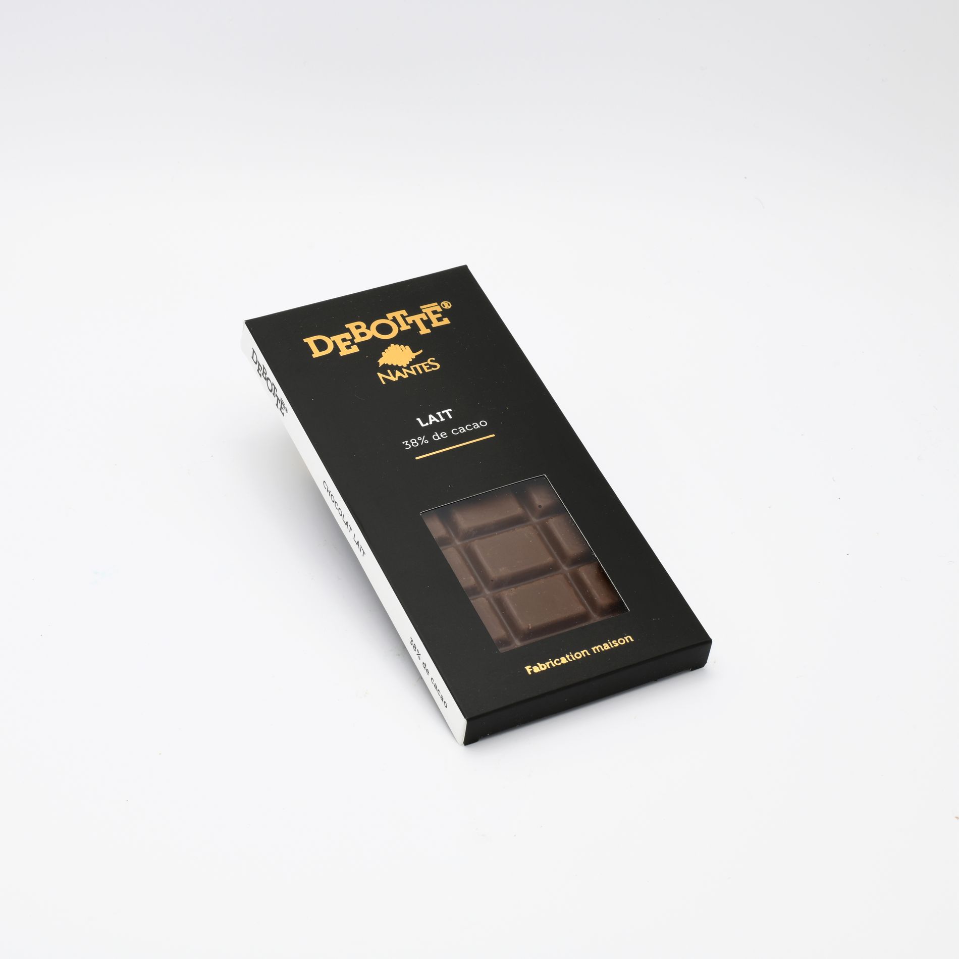 tablette chocolat au lait 38% de cacao